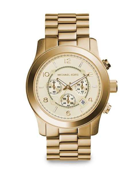 michael kors runway watch men's|Michael Kors oversized runway watch.